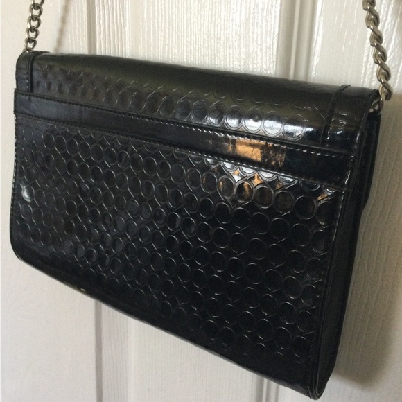 Nine West Black Faux Crocodile Skin Bag - Picture 4 of 4